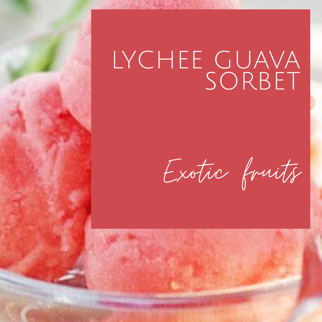 Lychee Guava Sorbet