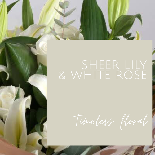 Sheer Lily & White Rose