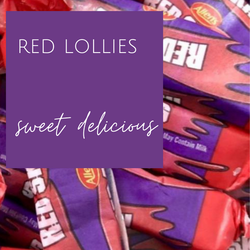 Red lollies